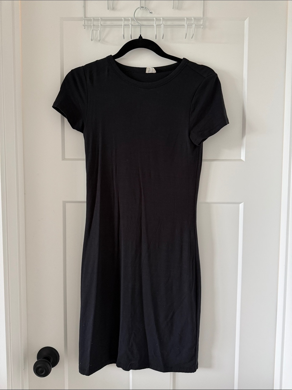 Wilfred Black Short-Sleeve Mini Dress